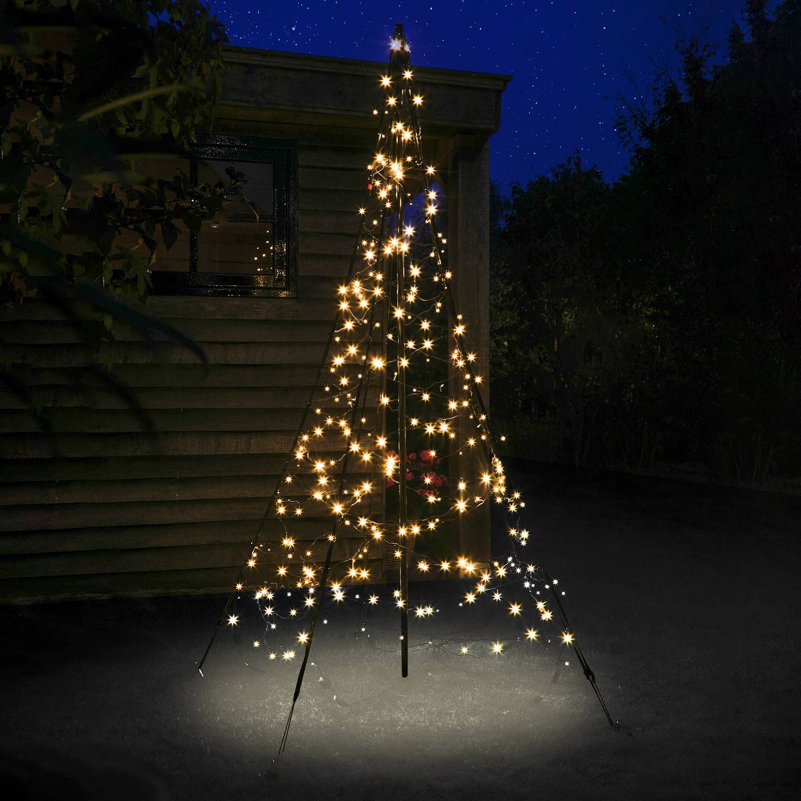 Fairybell Weihnachtsbaum mit Mast, 2 m 300 LEDs von Fairybell