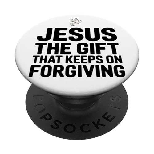 Jesus, das Geschenk, das christlichen Ordensleuten immer wieder vergibt PopSockets Klebender PopGrip von Faith-Based Inspirational Quotes for Men & Women