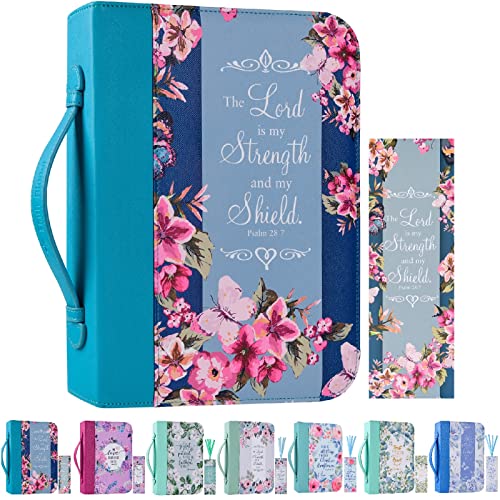Bibelhüllen-Tragetasche für Frauen und Mädchen, große Größe, Leder, Bibel-Tragetaschen, Halter, 27,9 x 20,8 x 5,6 cm, Blumen-Bibelträger mit Griffen, Taschen, christliches Bibelzubehör, Geschenke Bibelhüllen-Tragetasche für Frauen und Mädchen, große Größe, Leder, Bibel-Tragetaschen, Halter, 27,9 x 20,8 x 5,6 cm, Blumen-Bibelträger mit Griffen, Taschen, christliches Bibelzubehör, Geschenke von Faithful Hers