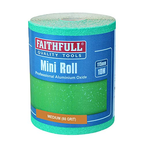 Faithfull - Aluminium Oxid Papierrolle Green 115 mm x 10M 80G - FAIAR1080G von Faithfull