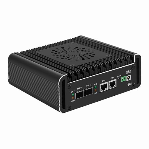 FakestarPC Firewall Micro Appliance Core i3 N355,4 LAN Firewall Mini PC, 2 x 10G SFP+ 2xi226-V 2,5G RJ45 LAN, 2 x DDR5, 1 x NVMe, 5 x USB, Typ C, 2 x HDMI, Industrie-PC FakestarPC Firewall Micro Appliance Core i3 N355,4 LAN Firewall Mini PC, 2 x 10G SFP+ 2xi226-V 2,5G RJ45 LAN, 2 x DDR5, 1 x NVMe, 5 x USB, Typ C, 2 x HDMI, Industrie-PC von FakestarPC