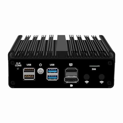 FakestarPC Pare – Mikro-Feuerstelle – Haushaltsgeräte N100,4X i226 – V 2,5 G Mini PC ohne Lüfter, 4 x USB, HDMI, DP, 1 x RJ45 COM, WiFi Solt PC Industrial, 8 GB Ddr5 128 GB SSD von FakestarPC