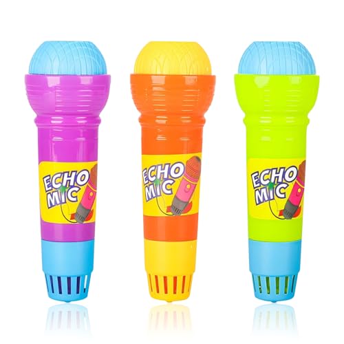 Falafoty 3Pcs Echo Mikrofon Kinder Singen Spielzeug Prop, Handmikrofon Spielzeug Singen Geschenke für Kindergeburtstag Musikspielzeug, Simuliertes Mikrofon Musik Modell Partybevorzugung Prop Falafoty 3Pcs Echo Mikrofon Kinder Singen Spielzeug Prop, Handmikrofon Spielzeug Singen Geschenke für Kindergeburtstag Musikspielzeug, Simuliertes Mikrofon Musik Modell Partybevorzugung Prop von Falafoty