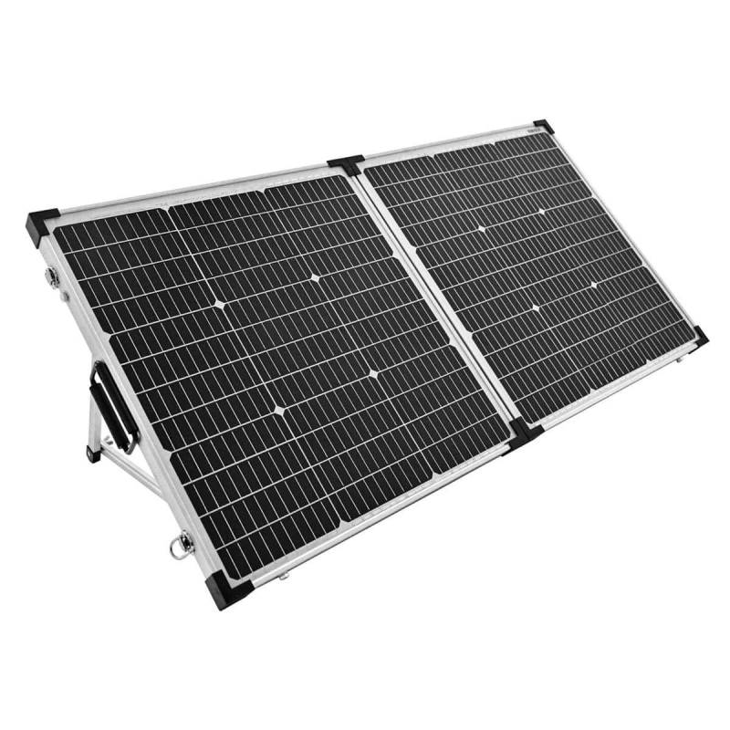 Falcon Camping Solar Anlage 130W/12V (klappbar 10A MPPT-Regler monokristallin IP65 Bluetooth) von Falcon