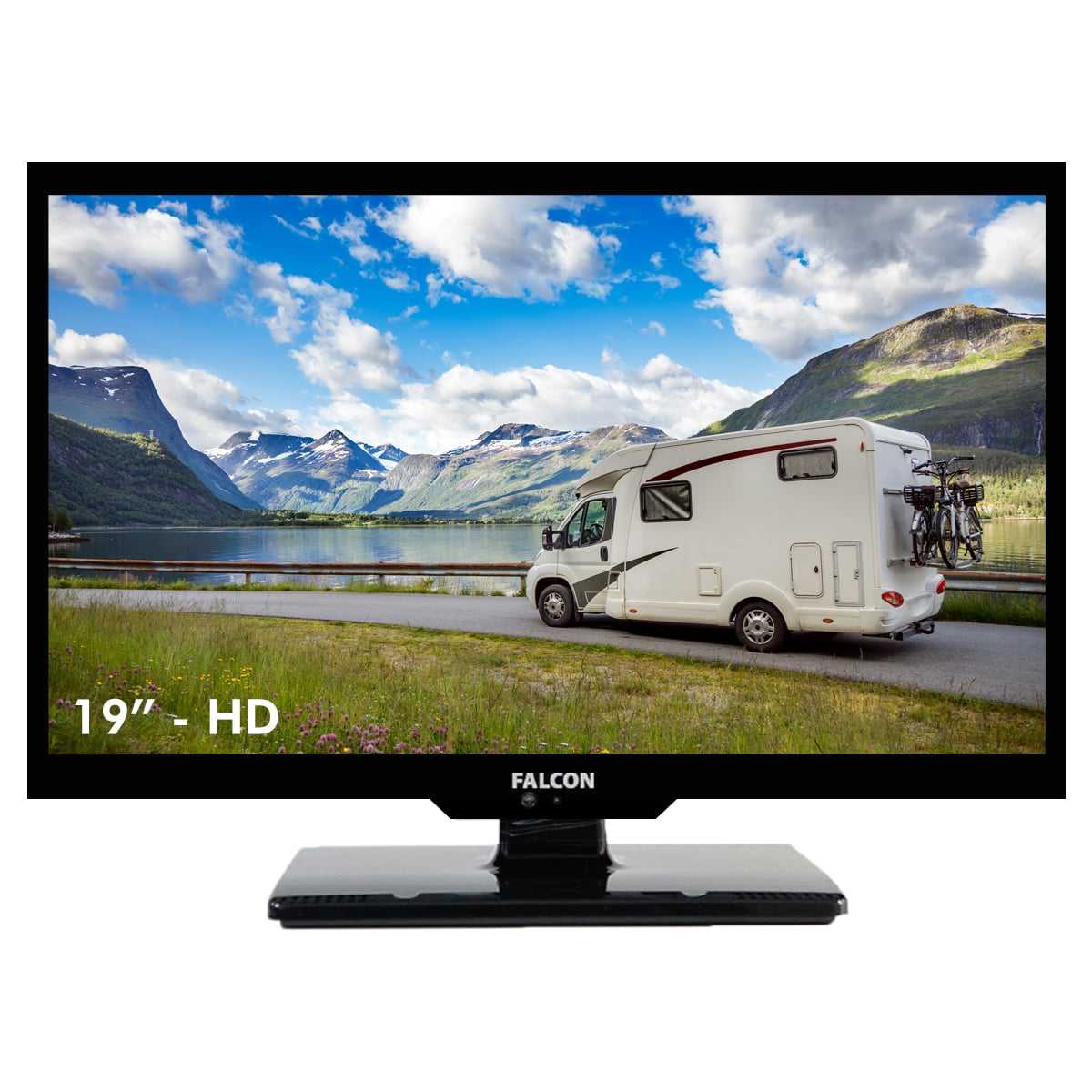Falcon LED TV S4 Serie 19 Zoll / 48 cm Camping Fernseher (HD 230/24/12V DVB-S2 DVB-C/T2) von Falcon