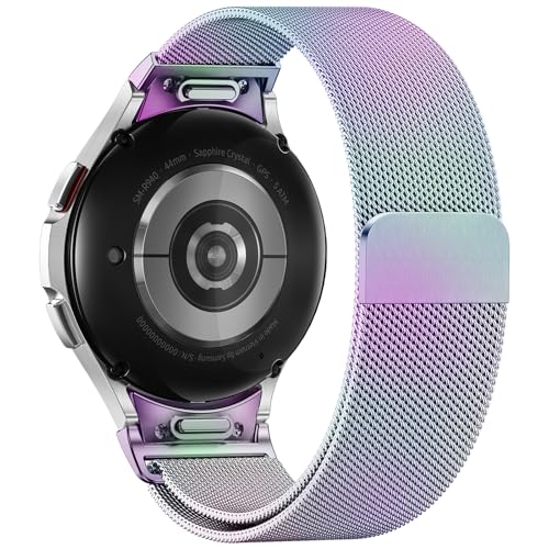 Faliogo Ein klick Metall Armband Kompatibel mit Samsung Galaxy Watch 6 Armband 40mm 44mm, Galaxy Watch 7 4 5 Armband, Keine Lücke Edelstahl Ersatzarmband für Watch 5 Pro/Watch 6 4 Classic, Bunt Faliogo Ein klick Metall Armband Kompatibel mit Samsung Galaxy Watch 6 Armband 40mm 44mm, Galaxy Watch 7 4 5 Armband, Keine Lücke Edelstahl Ersatzarmband für Watch 5 Pro/Watch 6 4 Classic, Bunt von Faliogo