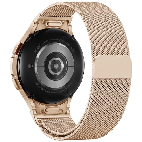 Faliogo Ein klick Metall Armband Kompatibel mit Samsung Galaxy Watch 6 Armband 40mm 44mm, Galaxy Watch 7 4 5 Armband, Keine Lücke Edelstahl Ersatzarmband für Watch 5 Pro/Watch 6 4 Classic, Roségold Faliogo Ein klick Metall Armband Kompatibel mit Samsung Galaxy Watch 6 Armband 40mm 44mm, Galaxy Watch 7 4 5 Armband, Keine Lücke Edelstahl Ersatzarmband für Watch 5 Pro/Watch 6 4 Classic, Roségold von Faliogo