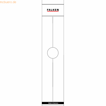 10 x Falken Rückenschilder selbstklebend 60x290mm für Hängeordner VE=1 von Falken