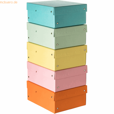 Falken PURE Box Pastell A5 100mm Füllhöhe sortiert von Falken