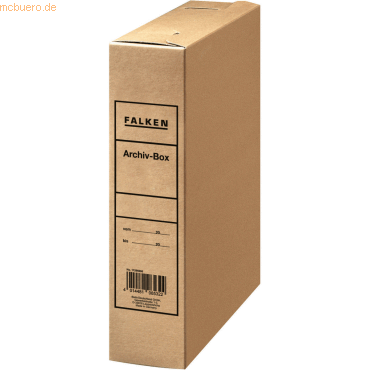 50 x Falken Archivschachtel 23x32x8cm chamois mit Archivaufdruck 50 x Falken Archivschachtel 23x32x8cm chamois mit Archivaufdruck von Falken