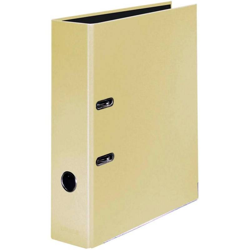 FALKEN Pastell Color Ordner Karton 8,0 cm DIN A4 - Vanille Gelb von Falken