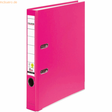 Falken Ordner PP-Color A4 50mm vegan pink von Falken