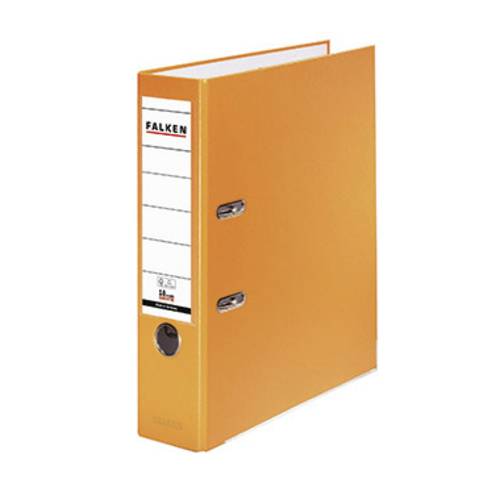 Falken Ordner PP-Color DIN A4 Rückenbreite: 80mm Orange 2 Bügel 11286721 von Falken