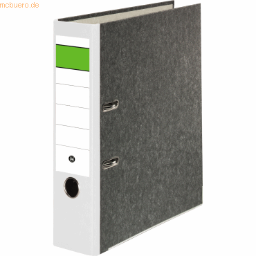 Falken Ordner Wolkenmarmor 80mm grüner Balken Rücken weiß Falken Ordner Wolkenmarmor 80mm grüner Balken Rücken weiß von Falken