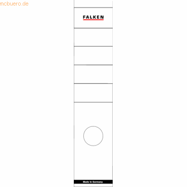 Falken Ordnerrückenschilder 60x290mm selbstklebend weiß VE=10 Stück Falken Ordnerrückenschilder 60x290mm selbstklebend weiß VE=10 Stück von Falken