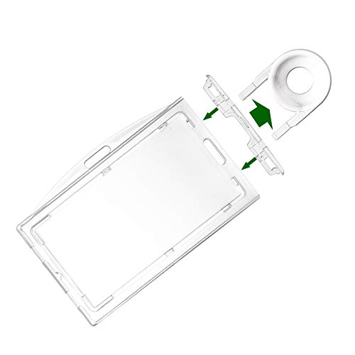 Fallen One Ausweishalter für 3 Ausweis, aus Hartplastik, horizontal oder vertikal, robust, transparent Transparent, 1 Stück von Fallen One