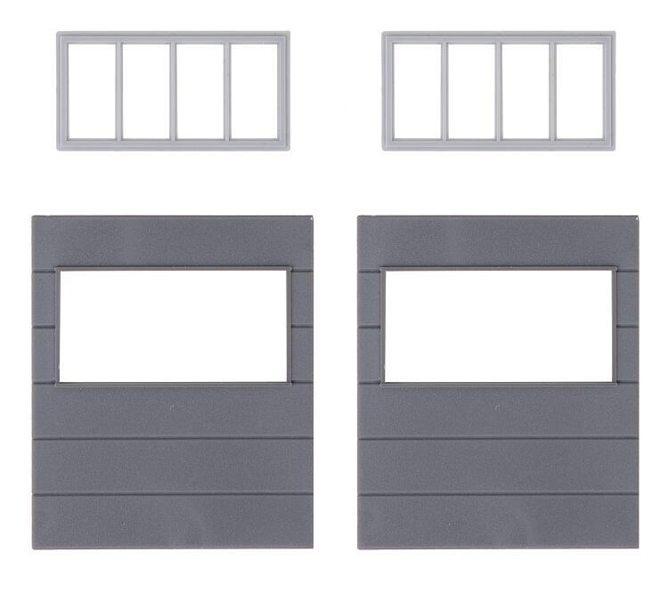2 Wandelemente mit horizontalen Fenstern, Goldbeck 2 Wandelemente mit horizontalen Fenstern, Goldbeck von Faller