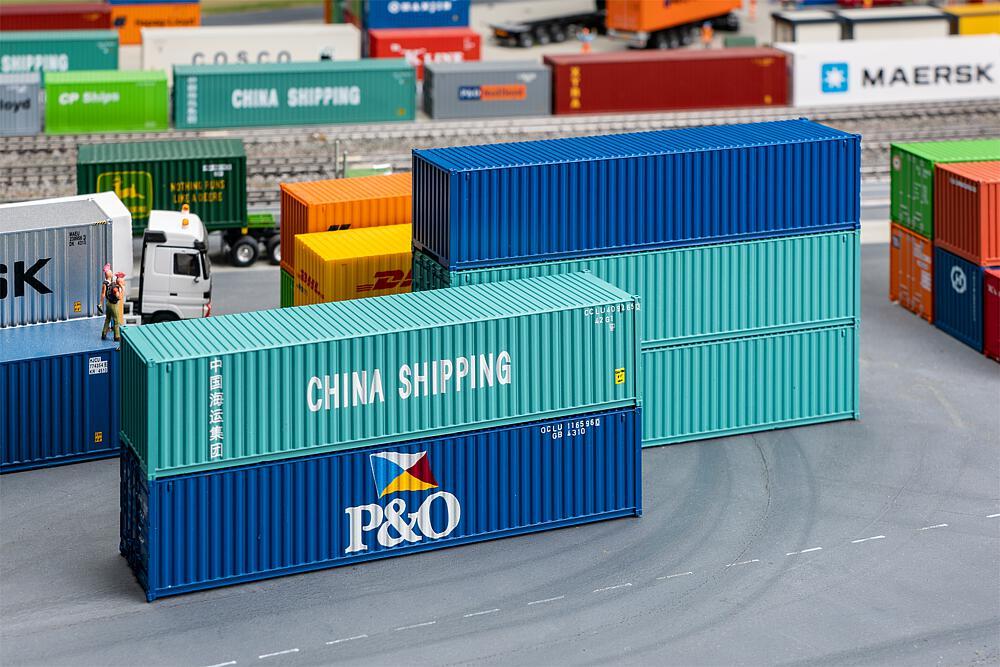 40´ Container, 5er-Set 40´ Container, 5er-Set von Faller