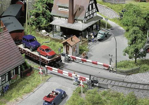 Faller 120172 H0 Beschrankter Bahnübergang von Faller