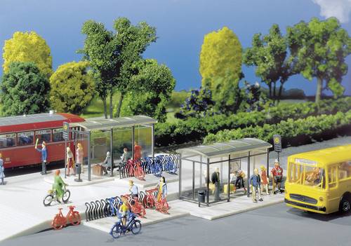 Faller 272543 N Haltestellen City Compact Bausatz von Faller