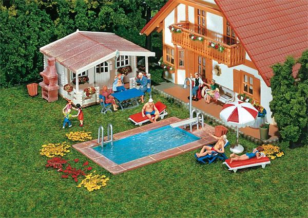 Swimming-Pool und Gartenhaus Swimming-Pool und Gartenhaus von Faller