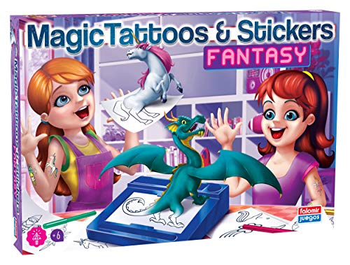 FALOMIR 31055 Spielzeug Dinosaurier Meine Fantasy Tattoos und Aufkleber. Brettspiel Basteln, bunt, L FALOMIR 31055 Spielzeug Dinosaurier Meine Fantasy Tattoos und Aufkleber. Brettspiel Basteln, bunt, L von Falomir