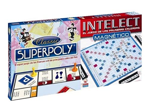 FALOMIR Superpoly + Intelect magnetisch, Brettspiel, Klassiker (11699) von Falomir