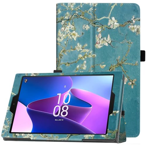 Famavala Folio-Schutzhülle für 25,7 cm (10,1 Zoll) Tablet (7. / 9. Generation, 2017/2019), automatische Wake/Sleep, nicht passend für Lenovo M10 Android Tablet (Blüten) von Famavala