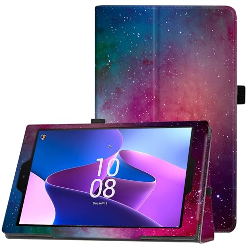 Famavala Folio-Schutzhülle für 25,7 cm (10,1 Zoll) Tablet (7. / 9. Generation, 2017/2019), automatische Wake/Sleep, nicht passend für TCL V10 Android Tablet (Red Starry) von Famavala
