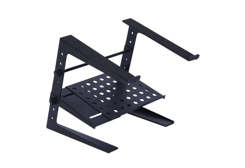 Fame Audio Laptop-Ständer, (Laptop Stand LS-1 Eco Tray Leichter Portabler Laptopständer Verstellbare Extra-Ablage Individuell Anpassbare Seitliche Erweiterungen Ideal für Musiker DJs Techniker Schwarz, DJ-Möbel, Laptop Stands, Laptopständer, verstellbar, Musiker, DJs, Techniker) von Fame Audio