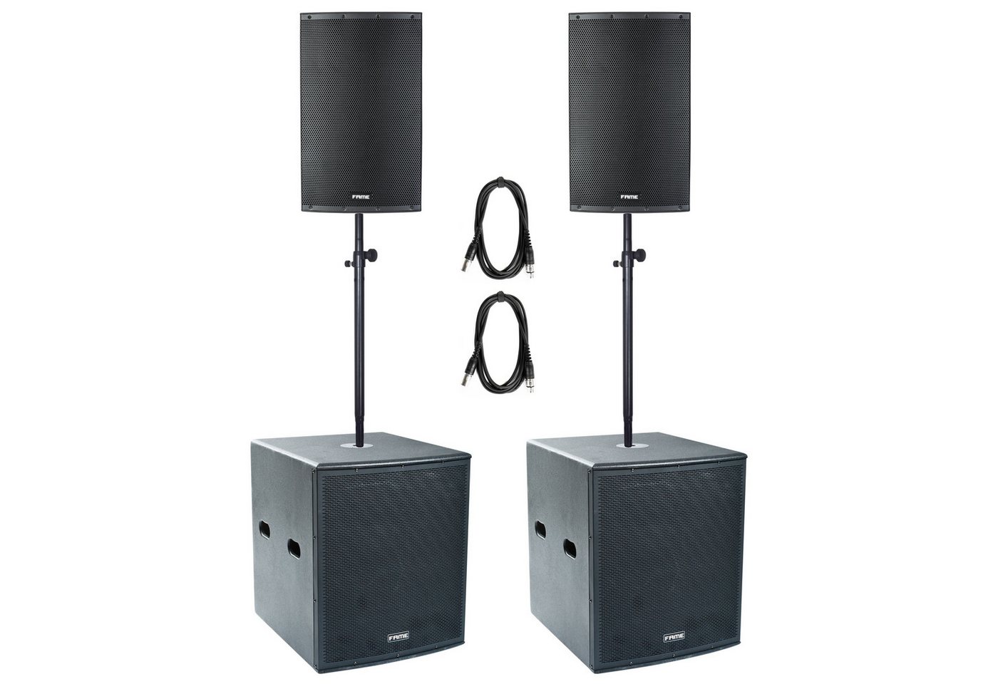 Fame Audio Lautsprechersystem (Challenger DSP Club Set, Aktiv-Topteil, Aktiv-Subwoofer, PAH199) von Fame Audio