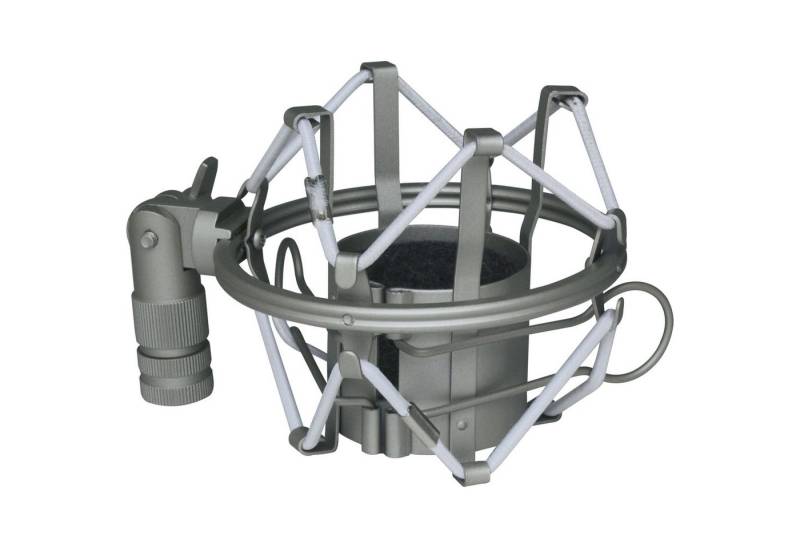 Fame Audio Mikrofon-Halterung, (EA 201w Mikrofonspinne Universell Einsetzbar 40-50mm Durchmesser Robuste Verarbeitung Nickel Farbe Kostengünstige Akustische Entkopplung, Stative und Halter für Studio Equipment, Mikrofonspinnen, Mikrofonspinne, Akustische Entkopplung, Robuste Verarbeitung) von Fame Audio