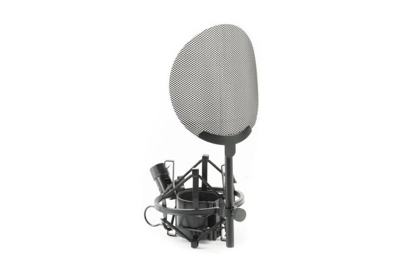 Fame Audio Mikrofon-Halterung, (EA 26 Pop Mikrofonspinne mit Metall-Pop-Schutz Trittschall und Pulsivlauten Schutz Einfache Montage Geeignet für Mikrofone mit 45cm Durchmesser, Stative und Halter für Studio Equipment, Mikrofonspinnen, EA 26 Pop, Mikrofonspinne, Metall-Pop-Schutz) von Fame Audio