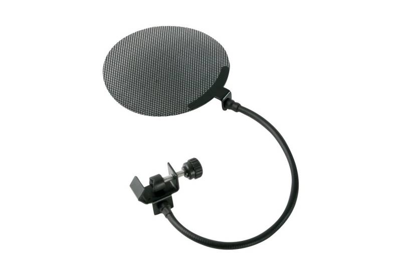 Fame Audio Mikrofon-Halterung, (PF 130 Mikrofon-Popschutz Metall 130mm Durchmesser Feines Maschengitter Resonanzarme Pop-Geräuschunterdrückung 35cm Schwanenhals Schraubklemme Robust Langlebig, Mic / Line Amps / Channel-Strips, Mikrofone, Mikrofon-Popschutz, Metall, Feines Maschengitter) von Fame Audio