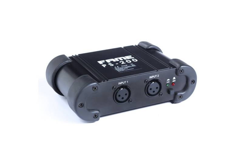 Fame Audio Verstärker (PS-200, 2-Kanal Phantomspeisung, Studio Liveanwendungen) von Fame Audio