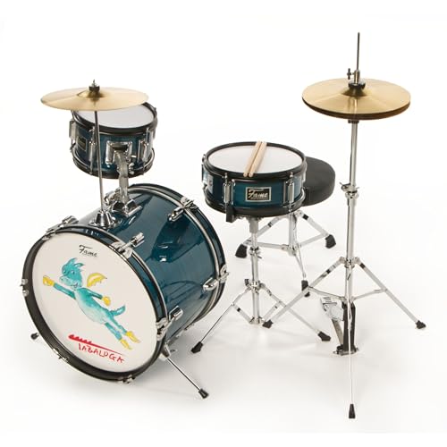 Fame 3 PC Junior Drumset Tabaluga Dark Blue - Drum-Set von Fame