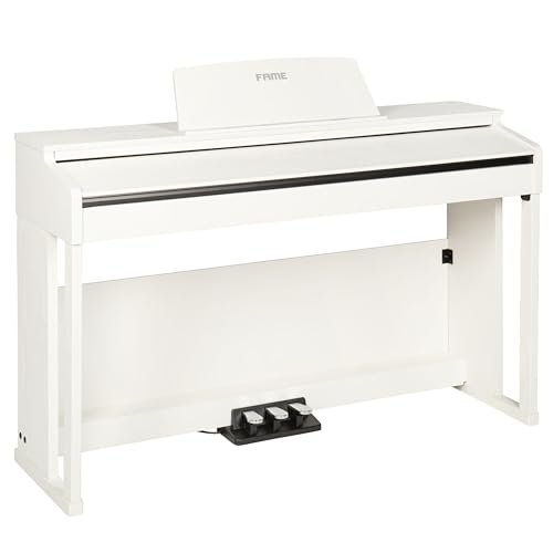 Fame DP-3000 E-Piano mit Hammermechanik, anschlagdynamischen 88 Tasten, voller Klavierklang, 20 Orchesterklangfarben, 128-fache Polyphonie, wertiges Gehäuse mit Deckel und Konsolen, Digital Piano Fame DP-3000 E-Piano mit Hammermechanik, anschlagdynamischen 88 Tasten, voller Klavierklang, 20 Orchesterklangfarben, 128-fache Polyphonie, wertiges Gehäuse mit Deckel und Konsolen, Digital Piano von Fame