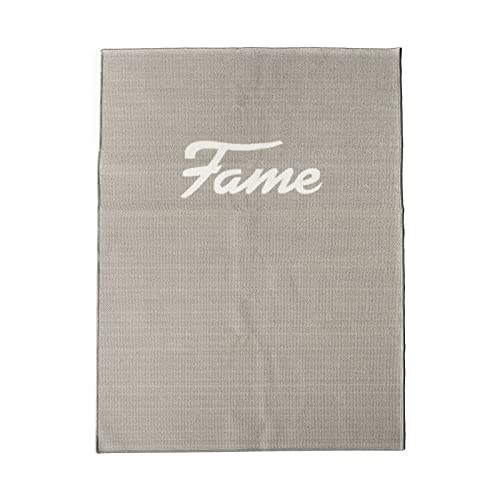 Fame E-Drum Teppich EDR-1, 140x100cm, Rutschfest, Grau, Vollflächige Gummierung, Ideal für Schnelle Spielweisen, Häufiger Auf- und Abbau von Fame