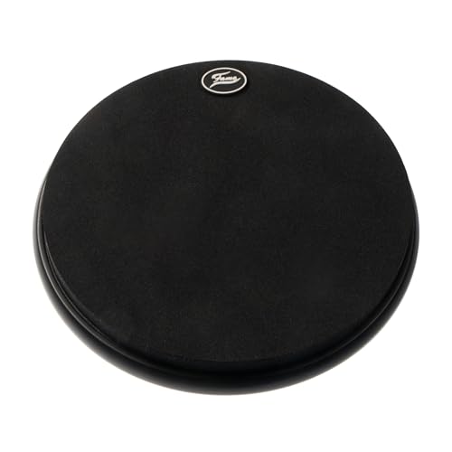 Fame FSPP Silent Practice Pad 10", Schwarz, Lautloses Drum Übungspad, Schaumstoff, Zwei Spielflächen, Rutschfest, Weniger Rebound, Ideal für Schlagzeug Training ohne Lärm von Fame