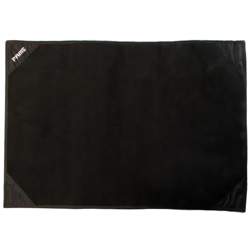 Fame Professioneller Drum Teppich, 180x120cm, Schwarz, Nylon, Gummierte Unterseite, Verstärkter Rand, Ideal für Akustische und Elektronische Schlagzeuge, Einfacher Transport, Schont Untergrund von Fame