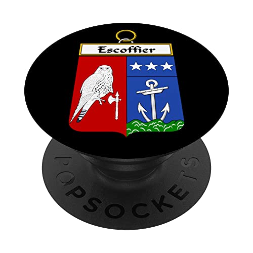 Escoffier Wappen - Familienwappen PopSockets mit austauschbarem PopGrip von Familienwappen und Wappen Kleidung und Geschenke