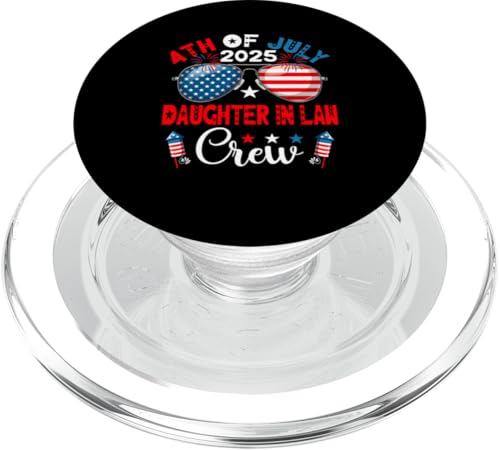 4. Juli 2025 Daughter In Law Crew Sonnenbrille US-Flagge PopSockets PopGrip für MagSafe 4. Juli 2025 Daughter In Law Crew Sonnenbrille US-Flagge PopSockets PopGrip für MagSafe von Family 4th Of July Costume