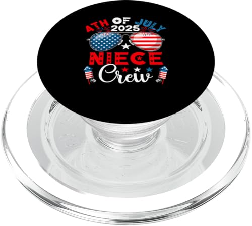 4. Juli 2025 Nichte Crew Sonnenbrille US-Flagge Familie PopSockets PopGrip für MagSafe 4. Juli 2025 Nichte Crew Sonnenbrille US-Flagge Familie PopSockets PopGrip für MagSafe von Family 4th Of July Costume