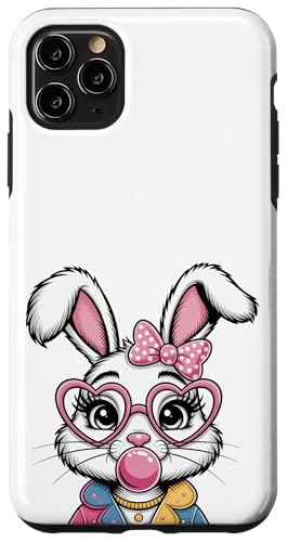 Osterhasengesicht Kokette Schleife Ästhetisch Happy Easter Day Hülle für iPhone 11 Pro Max von Family Easter Day Gifts