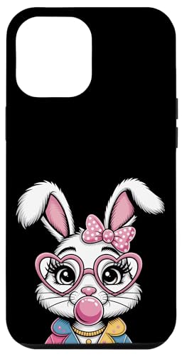 Osterhasengesicht Kokette Schleife Ästhetisch Happy Easter Day Hülle für iPhone 12 Pro Max von Family Easter Day Gifts