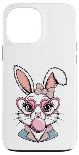 Osterhasengesicht Kokette Schleife Ästhetisch Happy Easter Day Hülle für iPhone 13 Pro Max von Family Easter Day Gifts