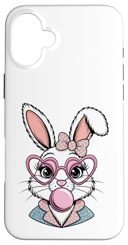 Osterhasengesicht Kokette Schleife Ästhetisch Happy Easter Day Hülle für iPhone 16 Plus Osterhasengesicht Kokette Schleife Ästhetisch Happy Easter Day Hülle für iPhone 16 Plus von Family Easter Day Gifts