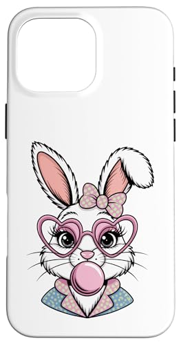 Osterhasengesicht Kokette Schleife Ästhetisch Happy Easter Day Hülle für iPhone 16 Pro Max von Family Easter Day Gifts