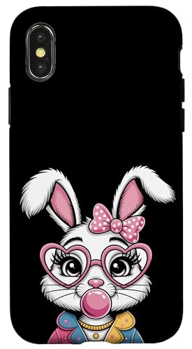 Osterhasengesicht Kokette Schleife Ästhetisch Happy Easter Day Hülle für iPhone X/XS Osterhasengesicht Kokette Schleife Ästhetisch Happy Easter Day Hülle für iPhone X/XS von Family Easter Day Gifts