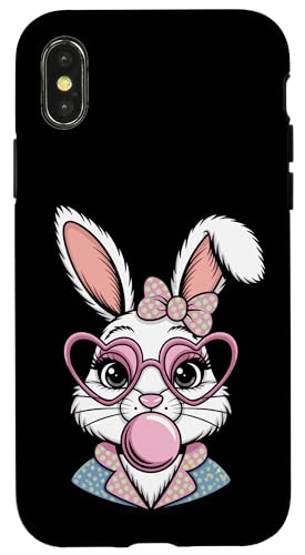 Osterhasengesicht Kokette Schleife Ästhetisch Happy Easter Day Hülle für iPhone X/XS Osterhasengesicht Kokette Schleife Ästhetisch Happy Easter Day Hülle für iPhone X/XS von Family Easter Day Gifts
